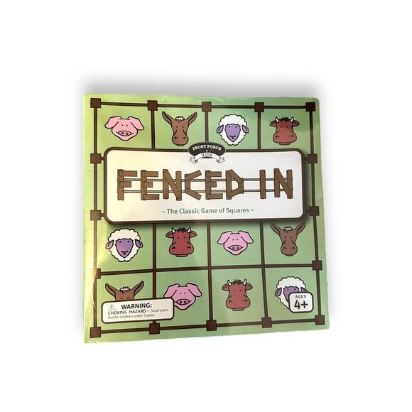 Fenced In The Classic Game of Squares The Animals Are On The Loose Ages 4 And Up - Picture 3 of 4